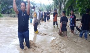 Lima Desa Direndam Banjir di Donggala, Kapolsek Imbau Warga Utamakan Keselamatan