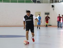 Meriahkan HBA 2022, Kajati Sulteng Main Futsal dengan Wartawan