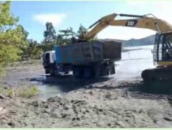 Polemik Dugaan Pengambilan Pasir di Muara Sungai Desa Teku, Ketua BPD Penuhi Panggilan Polisi