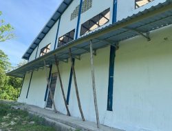 Pasar Labean Menggunakan Penyangga Bambu Diduga Gagal Konstruksi?