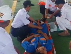 Taruna Praktik Magang BP2IP Barombong Gelar Simulasi Bersama Crew KMP Balibo