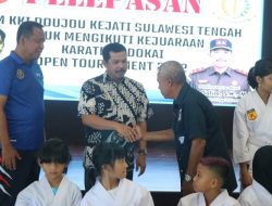 Kajati Sulawesi Tengah Lepas Tim Doujou Ikuti Kejuaraan Karate 2022