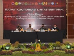 Pengamanan Natal dan Tahun Baru, Polda Sulteng Gelar Rakor Lintas Sektoral