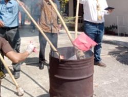 Pemusnahan Babuk, Kajari : Banyak Godaan, Perkara Inkrah Segera dilakukan Pemusnahan