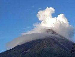 Gunung Karangetang di Sulawesi Utara Mengalami Peningkatan Aktivitas Gempa Guguran