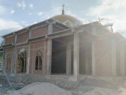 Dugaan Pelanggaran Spek Proyek Pembangunan Masjid DPRD Sulteng, Pondasi Diduga Mengalami Retakan?