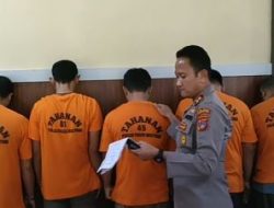 Skandal Pemerkosaan Terhadap Anak di Bawah Umur, Polres Parimo Memamerkan 5 Tersangka