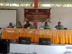 Rapat Pleno Terbuka Parigi Tengah Bahas Rekapitulasi Daftar Pemilu 2024, Begini Arahan Camat Rahman Badja