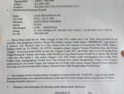 Penipuan Kos-kosan di Palu Selatan, Pelapor Menderita Kerugian Rp10 Juta