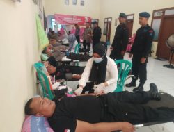Brimob Kompi 2 Batalyon B Pelopor Donor Darah Jelang HUT Bhayangkara Ke-77