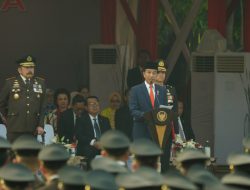Presiden RI Memimpin Upacara Hari Bhakti Adhyaksa ke 63 Tahun 2023