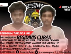 Pelaku Begal di Palu Berhasil Ditangkap Polisi