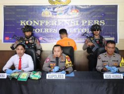 Satres Narkoba Tolitoli Berhasil Gagalkan Peredaran Sabu 3 Kg, Terduga Bandar Ditangkap