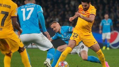 Liga Champions, Napoli Tahan Imbang Barcelona 1-1