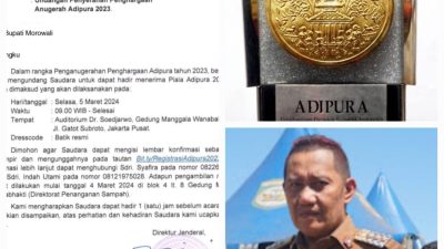 Pj Bupati Morowali Dapat Undangan Terima Anugerah Adipura