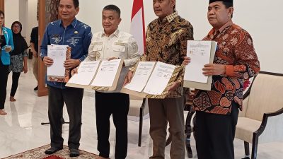 Pj Bupati Morowali dan Walikota Palu Bangun Kerjasama Pelayanan Perdagangan dan Industri