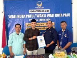 Mohammad Rifky Calon Walikota Palu Daftar di Partai Nasdem