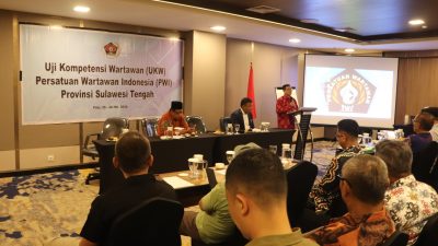 Uji Kompetensi Wartawan di Palu, Polda Sulteng Apresiasi PWI Sulteng