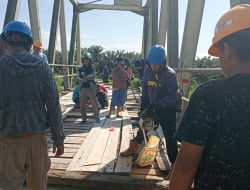 PT. Mamuang Perbaiki Infrastruktur Jembatan di Desa Mertasari untuk Kelancaran Perekonomian