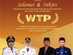 Pemkab Pasangkayu Kembali Raih Predikat Opini WTP dari BPK RI Sulbar