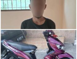Personil Polsek Tojo Tangkap Pelaku Pencurian Motor di Desa Uekuli
