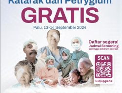 Operasi Katarak Gratis di Palu, Minat Segera Hubungi Relawan Roa Jaga Roa Palu