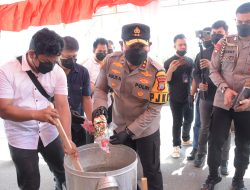 Sabu 41,5 Kg Dimusnahkan, Kapolda Sulteng : Ingat Narkoba Musuh Kita Bersama