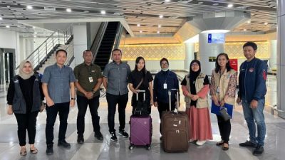 Sambut Kepulangan Korban TPPO di Bandara Mutiara Sis Aljufri Palu, Kabarnya Dua Bulan Bekerja Tidak Terima Gaji