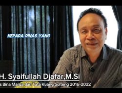 Eks Kadis Bina Marga Sulteng Sebut Video Tidak Utuh, Berikut Testimoni Lengkap Syaifullah Djafar