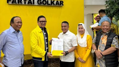 Hadianto – Imelda Resmi Diusung Partai Golkar Maju Pilwakot Palu 2024