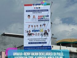 Deklarasi Anwar – Reny di Kota Palu, Dimeriahkan Wika Salim dengan Tipe-X