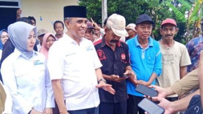 Bantu Pembangunan Masjid di Desa Kambayang, Anwar Hafid : Jika Saya Terpilih Gubernur, Insya Allah Datang Lagi