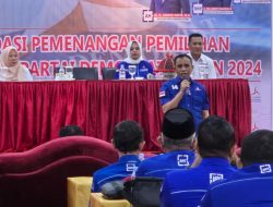 Rakor Demokrat Sulteng, Anwar Hafid : Mari Berjuang Jemput Kemenangan Pilgub 2024