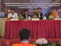 KPU Tolitoli Sosialisasikan Pelaporan Dana Kampanye Pilkada 2024
