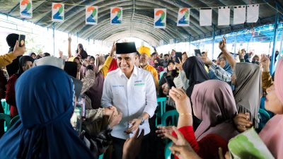 Cagub Sulteng Nomor 2 Anwar Hafid Disambut Meriah di Palasa