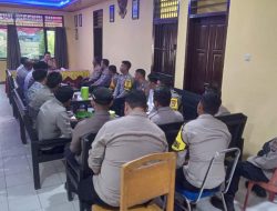 Kapolsek Moutong Pimpin Apel Pagi dan Anev untuk Tingkatkan Kinerja Personel