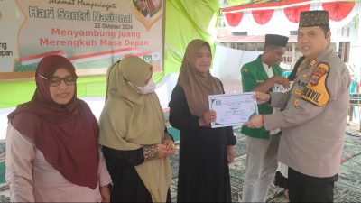 Peringatan Hari Santri Nasional, Kapolsek Moutong : Mari Kita Wujudkan Pilkada Aman dan Damai