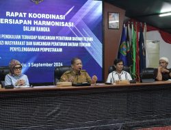 Sekretariat DPRD Sulbar Gelar Rapat Persiapan Harmonisasi Ranperda Strategis