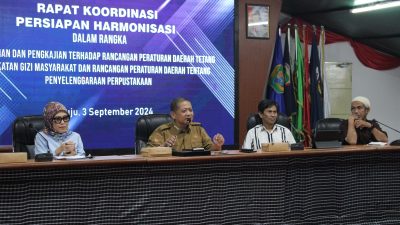 Sekretariat DPRD Sulbar Gelar Rapat Persiapan Harmonisasi Ranperda Strategis