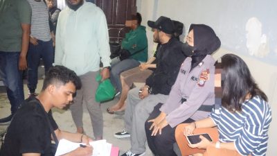 Polres Sigi Amankan Lima Pasangan Bukan Suami-Istri dalam Razia di Penginapan Tinggede Style