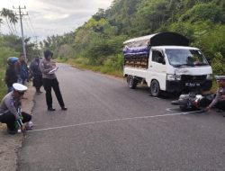 Kecelakaan Lalu Lintas di Jalan Poros, Bonceng Tiga Pelajar Putri Alami Luka