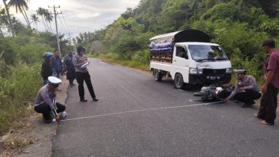Kecelakaan Lalu Lintas di Jalan Poros, Bonceng Tiga Pelajar Putri Alami Luka