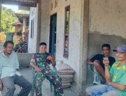 Babinsa Koramil Bungku Utara Perkuat Kemitraan dengan Warga Desa Pokeang