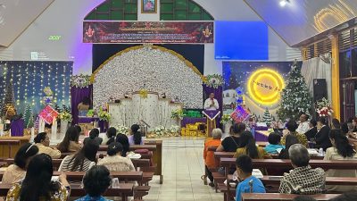 Hadiri Natal Pemuda, Kasatreskrim Polres Morut Beri Sambutan Natal