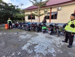 Polres Pasangkayu Amankan 14 Motor yang Terlibat Balap Liar