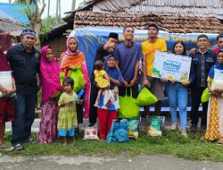 Wartawan Berbagi! Kehadiran PWI Harus Dirasakan Masyarakat, Kaboter : 85 Paket Dibagikan Juga Bantuan Beras