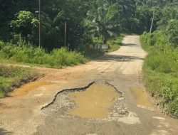 Ruas Jalan Pantai Timur – Tolitoli, Warga Akui Sudah Tahunan Rusak