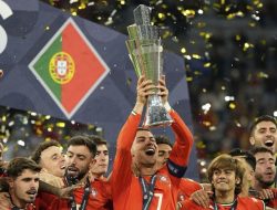 Portugal Juara UEFA Nations League 2025, Aksi Memukau Cristiano Ronaldo Cetak Gol