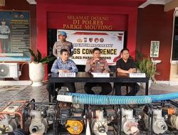 Polres Parimo Tangkap Dua Pelaku Peti di Tinombo Selatan