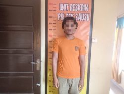 Polsek Sausu Tahan Tersangka Kasus Pencurian Beruntun di Desa Sausu Trans